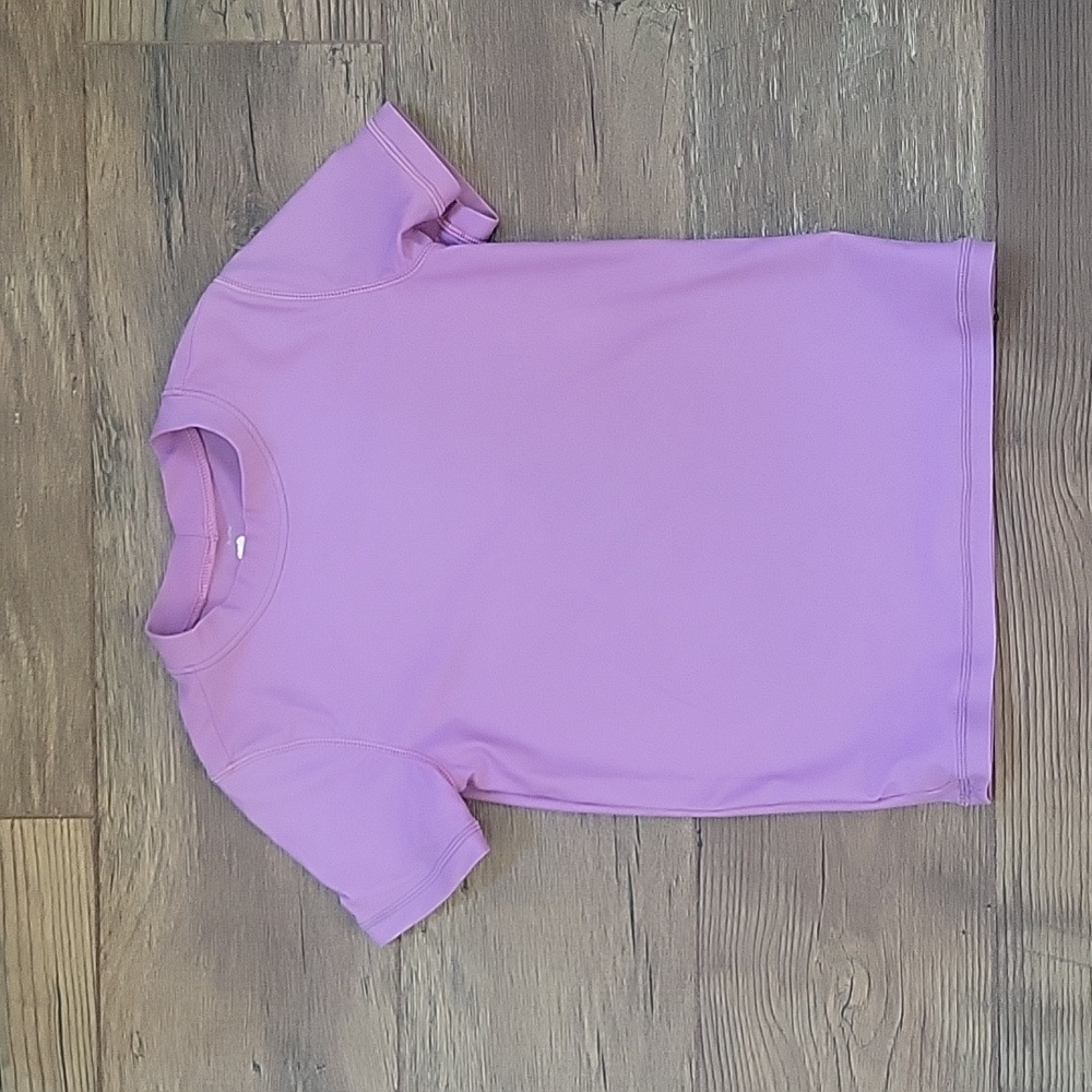 Primary Lilac Purple Short Sleeve Rash Guard - Size 4-5